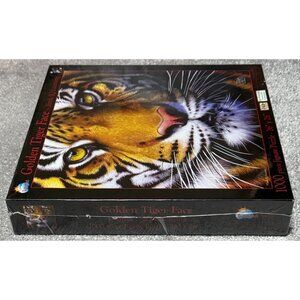 Golden Tiger Face 1000 Piece Jigsaw Puzzle 26x26” SunsOut By Jurek No. 58628